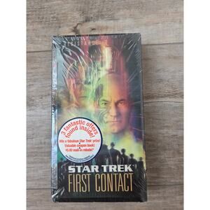 Star Trek First Contact VHS NEW SEALED 1997 Full Screen Paramount Watermark Rare